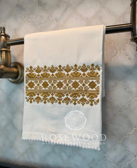 Tatreez Embroidery Kitchen Towel Home Decor Gift