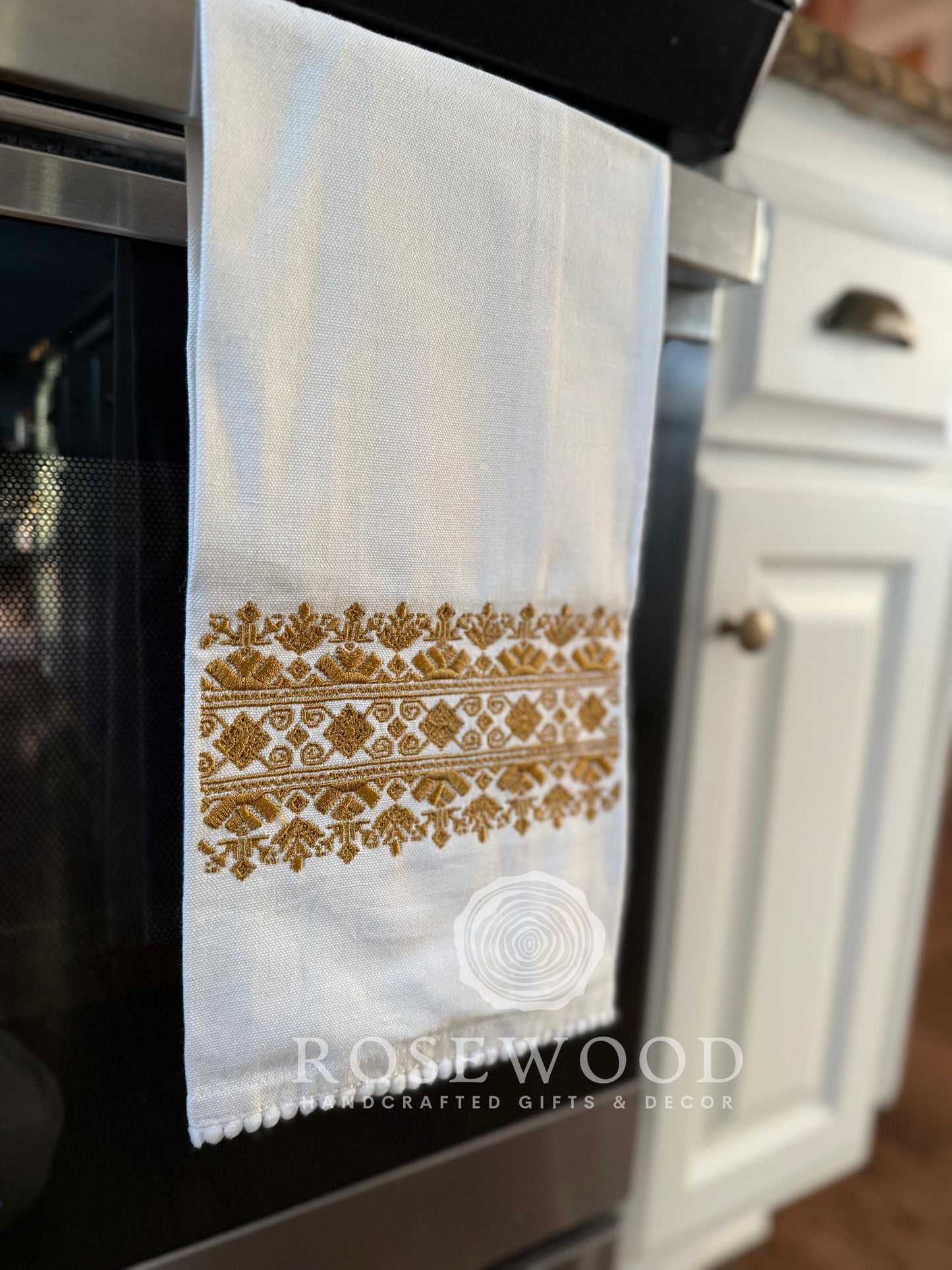 Tatreez Embroidery Kitchen Towel Home Decor Gift