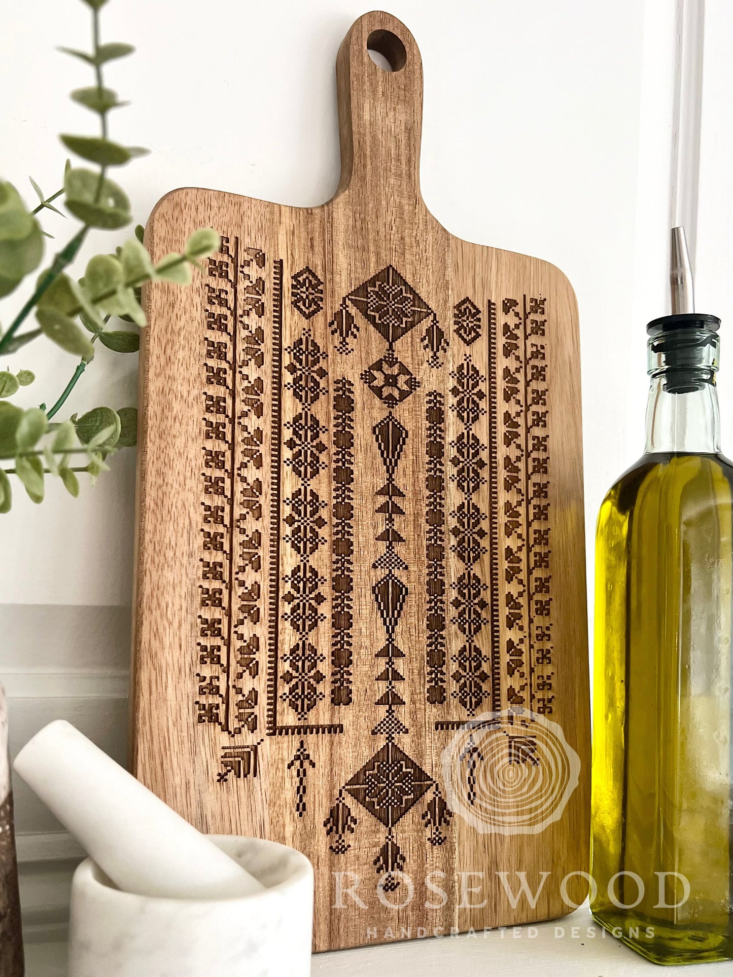 Tatreez Large Engraved Cutting Board | Ramadan | Eid Table Decor -Islamic decor - Eid gift ramadan gift