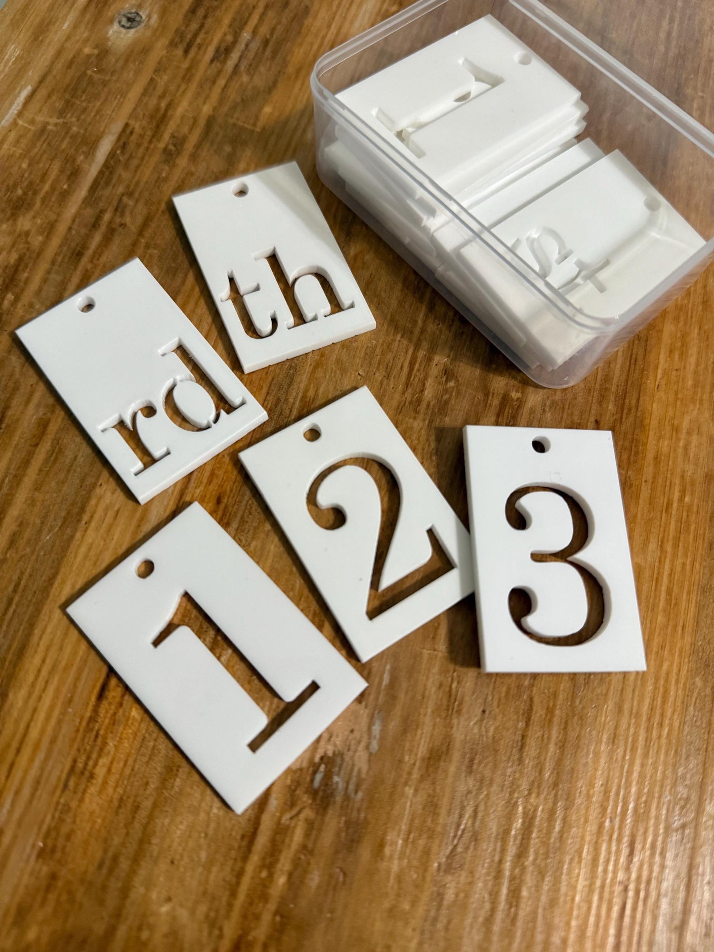 Replacement Number Tiles for Wood Calendar