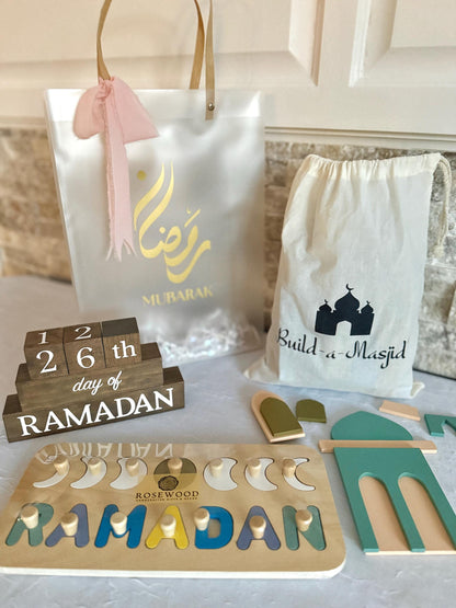 Ramadan Eid Kids Gift Set Bundle with Gift Bag Personalized Customized